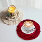 accessoire table macramé couleur
