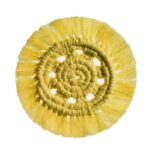 dessous de verre en macramé coloré
