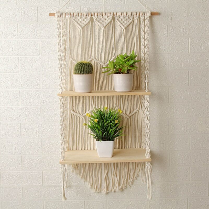 Double Étagère Macramé