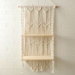étagère murale en macramé