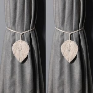 Embrasse Rideau Plume Macramé353
