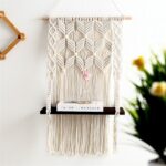étagère macramé perles