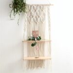 échelle macramé décorative avec perles