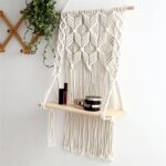 suspension macramé avec perles décoratives