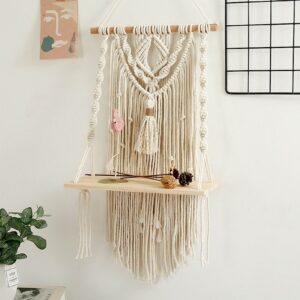 Étagère Macramé Pompon