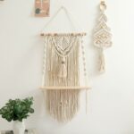 étagère artisanale en macramé
