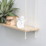 étagère en corde naturelle macramé