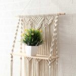 étagère murale macramé moderne