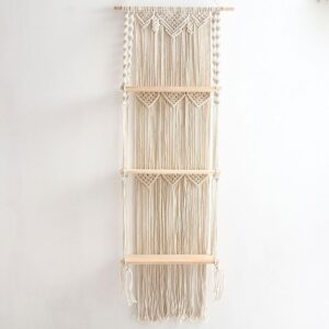 Étagère Triple Murale Macramé