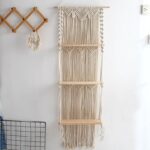 etagère macramé triple pour décoration