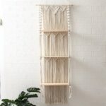 etagère murale en macramé triple