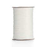 Fil Ciré Linhasita Blanc 1mm Pour 20m