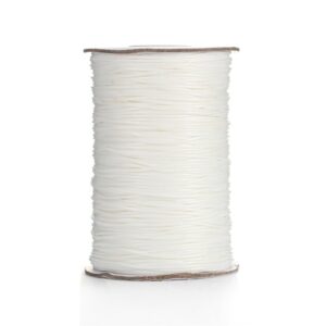 Fil Ciré Linhasita Blanc 1mm Pour 20m