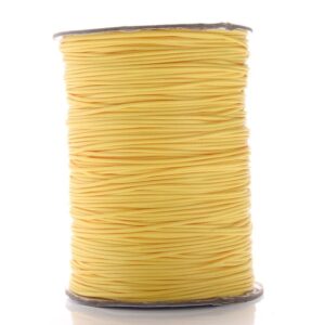 Fil Ciré Linhasita Jaune 1mm Pour 20m