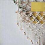 filet de rangement en macramé