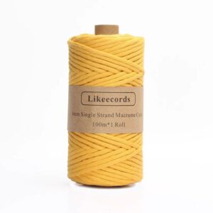 Fil Macramé 4 Mm Moutarde 100m