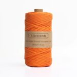 Fil Macramé 4 Mm Orange 100m