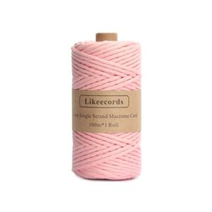 Fil Macramé 4 Mm Rose 100m18