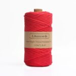 Fil Macramé 4 Mm Rouge 100m