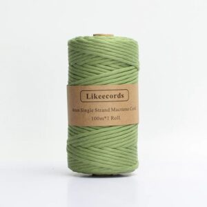 Fil Macramé 4 Mm Vert 100m