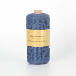 Fil Macramé 2 Mm Bleu Marine 150m
