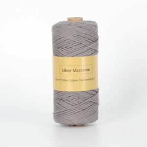 Fil Macramé 2 Mm Gris 150m