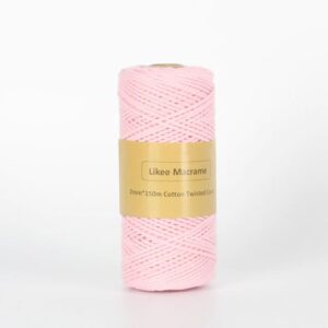 Fil Macramé 2 Mm Rose 150m