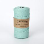 Fil Macramé Tressé Bleu 3 Mm 100m164