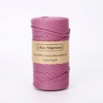 Fil Macramé Tressé Rose 3 Mm 100m183