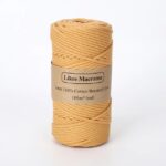 Fil Macramé Tressé Orange 3 Mm 100m178