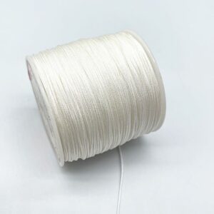 Fil En Nylon Tressé Blanc 08 Mm Pour 100m