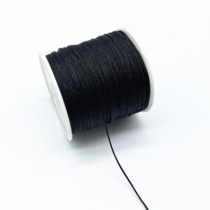 Fil En Nylon Tressé Noir 08 Mm Pour 100m