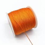 Fil En Nylon Tressé Orange 08 Mm Pour 100m