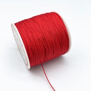 Fil En Nylon Tressé Rouge 08 Mm Pour 100m182