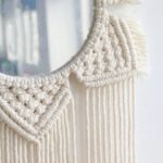 accessoire mural miroir macramé