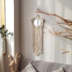 miroir boho en macramé