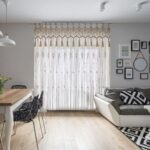 grand rideau en macramé naturel