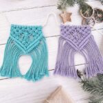 fanions en macramé pour décoration d'événement