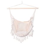chaise en macramé suspendue