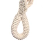 hamac en macramé blanc