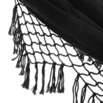 hamac suspendu noir macramé