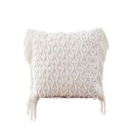 Housse De Coussin Bohème En Macramé