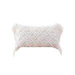 Housse De Coussin Rectangulaire Bohème En Macramé
