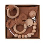 accessoire pour bébé kit attache tétine macramé