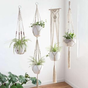 Lot De 4 Suspensions Macramé