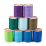 bobines de fil ciré coloré pour loisirs créatifs