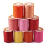 lot de 9 bobines de fil ciré coloré