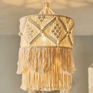 Lustre Bohème En Macramé