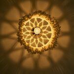 luminaire bohème en macramé