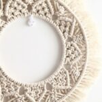 accessoire déco macramé miroir